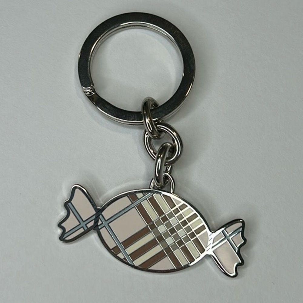 NWOT Burberry Enamel Candy Keychain Fob Bag Chin
